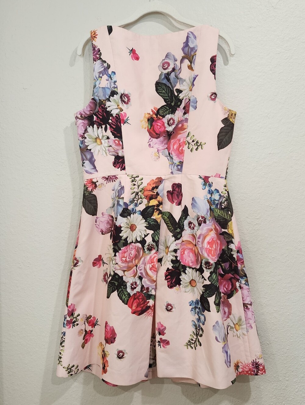 Ted Baker London Deavon Oil Painting Floral Fit-and-Flare Dress Size 4 - Picture 6 of 12